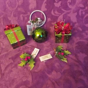 Christmas Decorations Green (5pc)